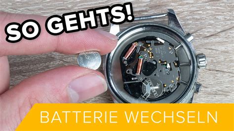 armbanduhr batterie wechseln anleitung.